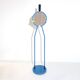 Postmodern Italian coat rack in Memphis style, blue.