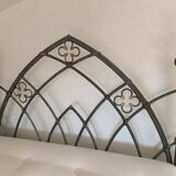Two-seater wrought iron bed