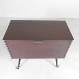 Vintage drinks cabinet, bar on castors, 1960s