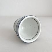 Tasse brulot ancienne en porcelaine liserés bleus 19eme siècle