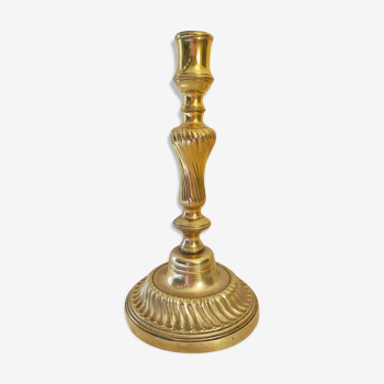 Brass chandelier a flame