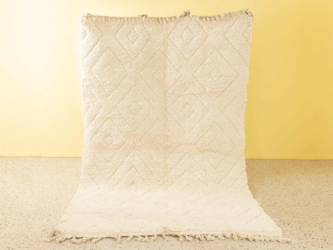 White diamond, berber rug, 200 x 290