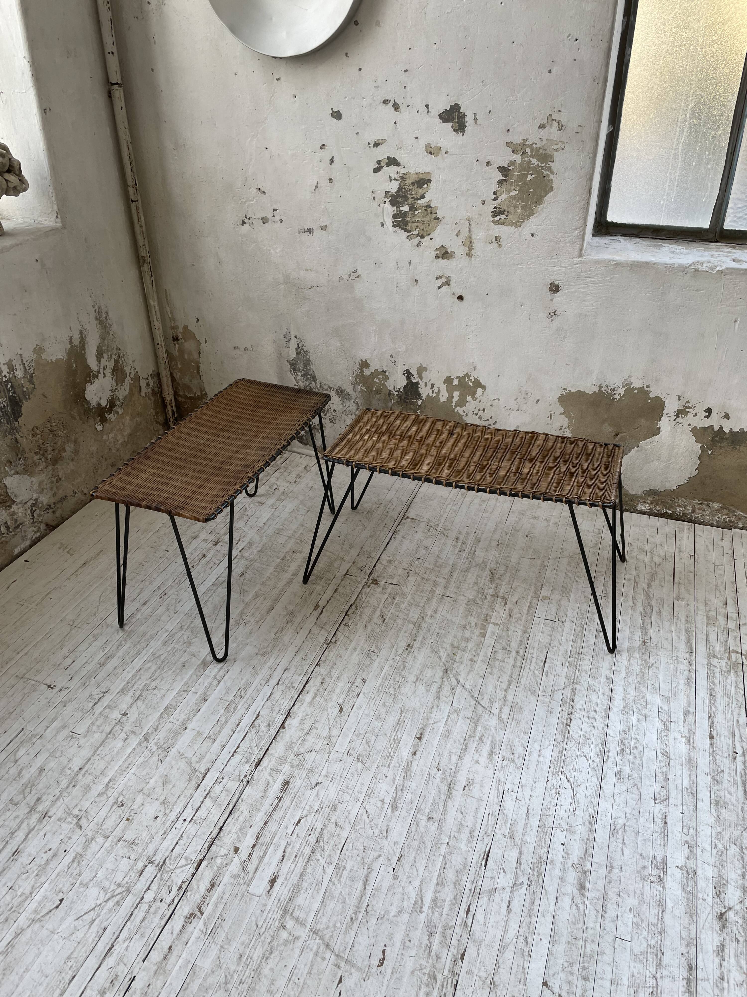 Duo of wicker tables RaouDuo of wicker tables Raoul Guysl Guys