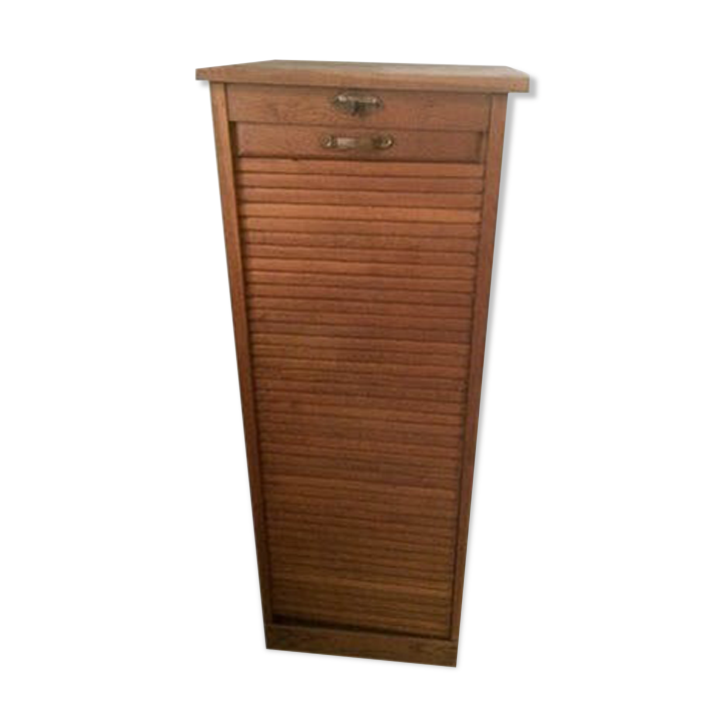 1900 oak notary curtain cabinet
