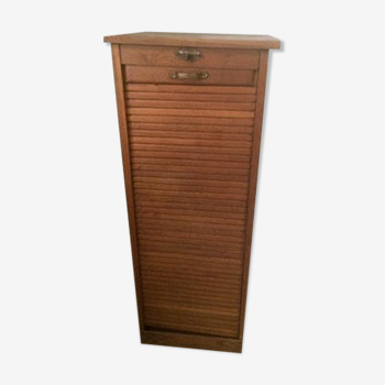 1900 oak notary curtain cabinet