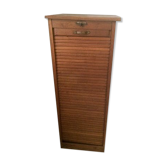 Meuble à rideau classeur de notaire 1900 en chêne