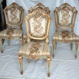 Set of 4 Napoleon III chairs, second half of the 19th century, France