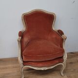 Louis XV style shepherdess armchair