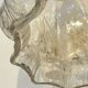 Large Albret crystal lamp in brass and neoclassical opaline glass globe