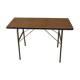 Folding table in formica brown console