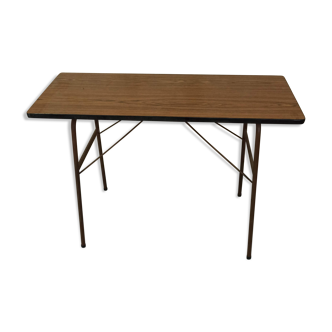 Table pliante en Formica marron console