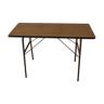 Table pliante en Formica marron console