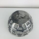 Vintage Brutalist Aluminum Fruit Bowl