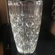 Old pressed glass vase 22 cm high