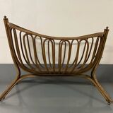 Vintage Thonet Wooden Rocking Cradle