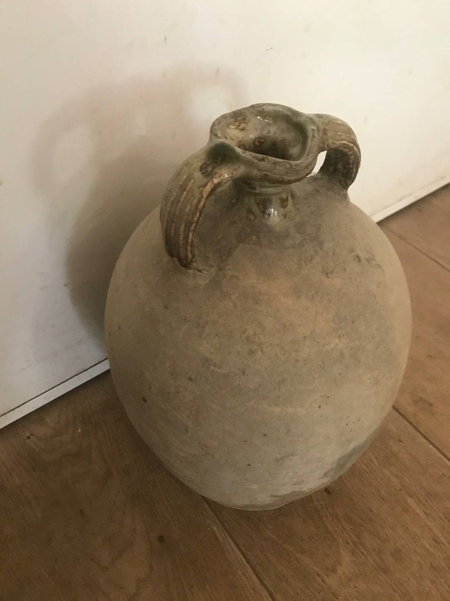 Large stoneware jar