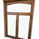 Pair of solid oak windows from the early 20th century.