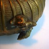 Brass nautil vase