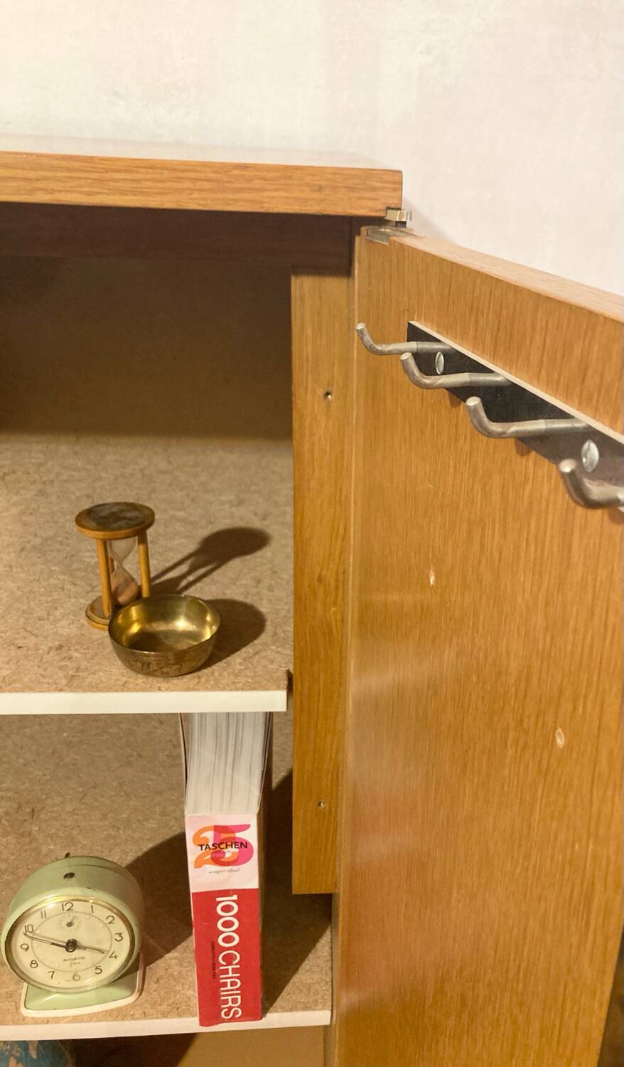 Vintage wardrobe with compass feet