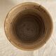Vintage rattan cache pot in the style of Gabriella Crespi.