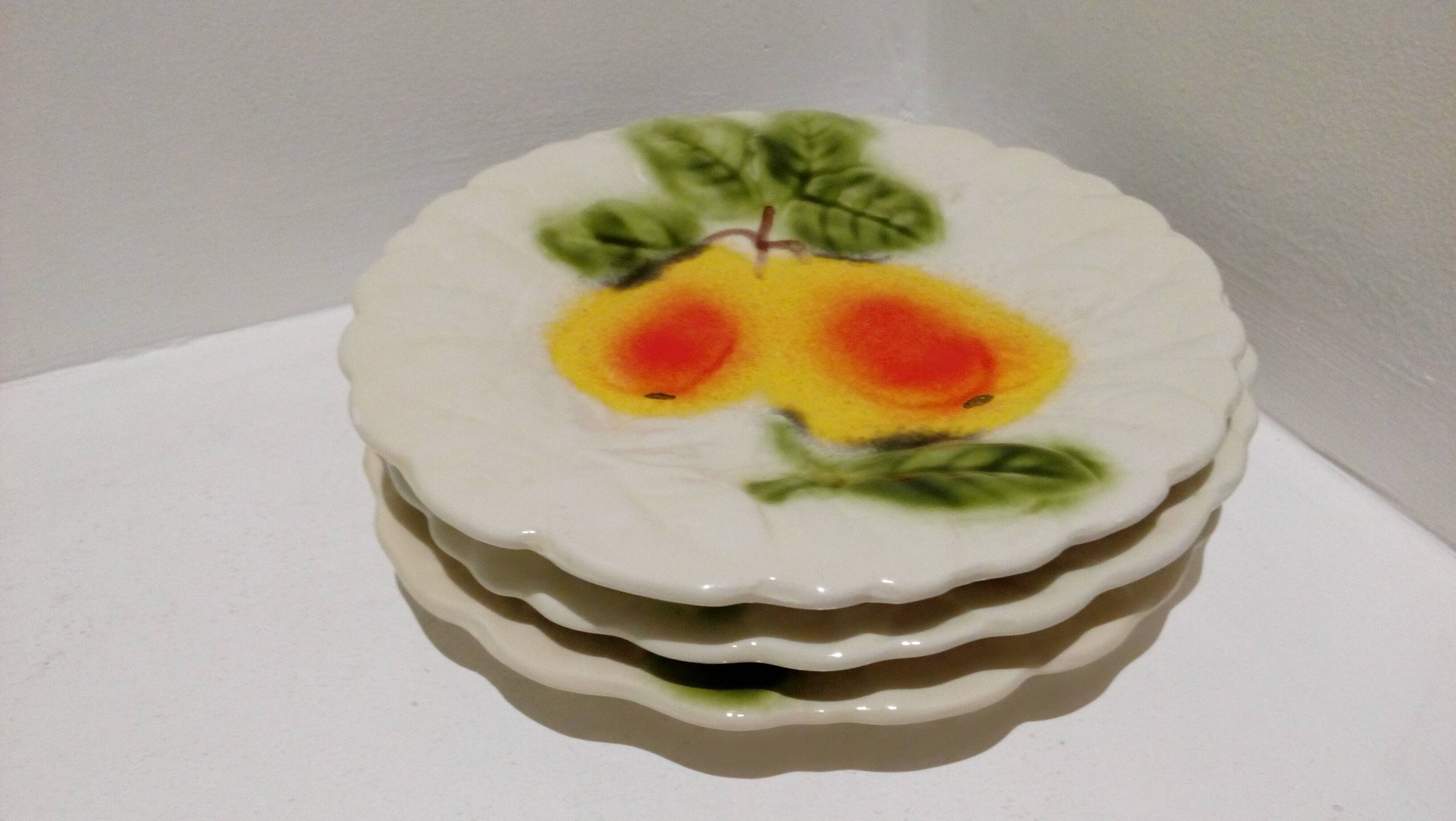 Trio of slurry dessert plates