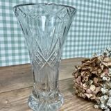 70s crystal vase
