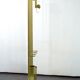 Mid-Century Brass and Wood Coat Rack. Italy 1970s
