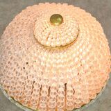Mid-Century Czech Crystal and Brass Wall Lamp in Brass, 50s, set of 2