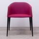Laja chair from Pedrali in Magenta fabric.