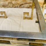 Pair of brass and glass side tables circa 70/80