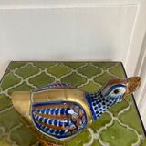 Brass duck and ceramic