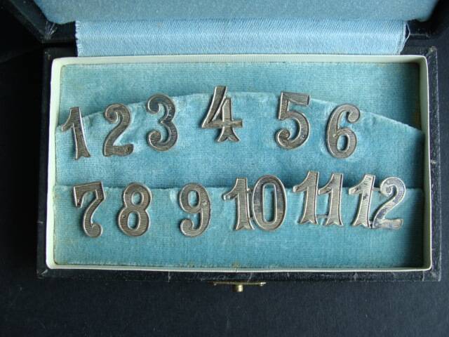 Table decoration / silverware glass markers