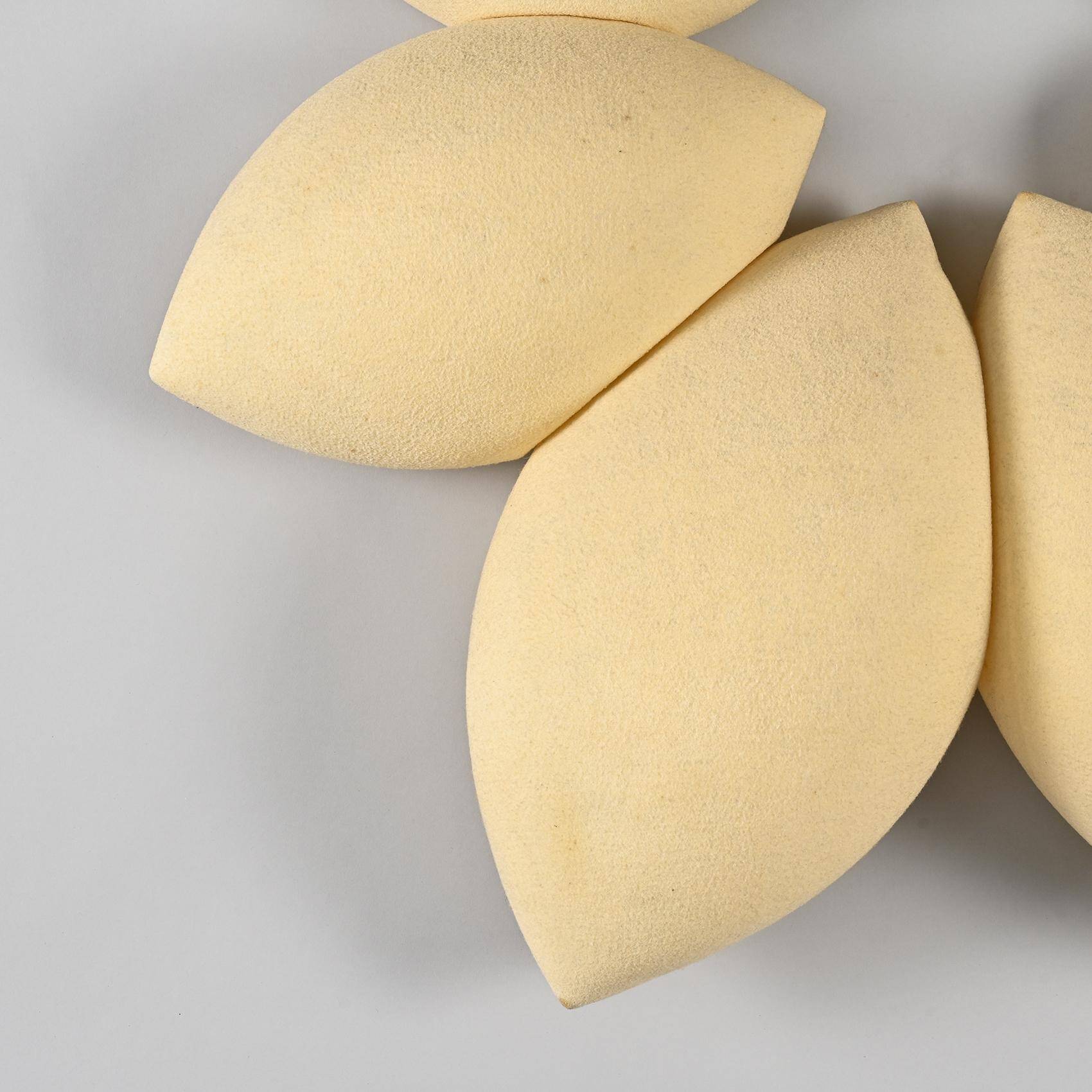 Large felt wall lamp, Denmark circa 1970