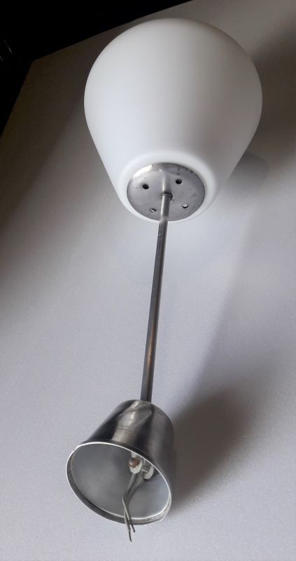 Lustre work Italian glass opalin white