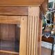 Display cabinet louis xvi style 2 doors in walnut