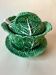 Vintage Bordallo Pinheiro green soup tureen in majolica – Cabbage model 70s