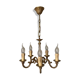 Lustre en bronze doré à 5 bras, époque XXeme