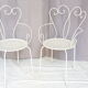 Lot of 6 metal garden seats