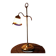 Italian Brass and Glass Table Lamp, Vintage Lighting, Mid Century Modern Decor,