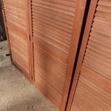 wooden shutters 3 leaves width 210 cm height 228 cm