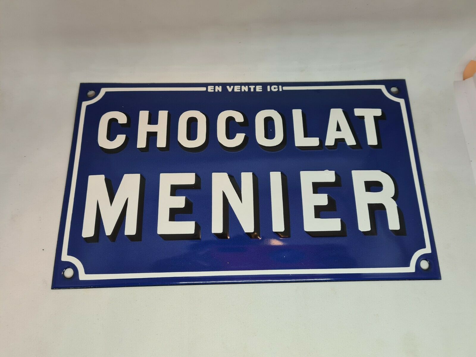 Enamelled plate chcolat menier