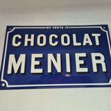 Enamelled plate chcolat menier