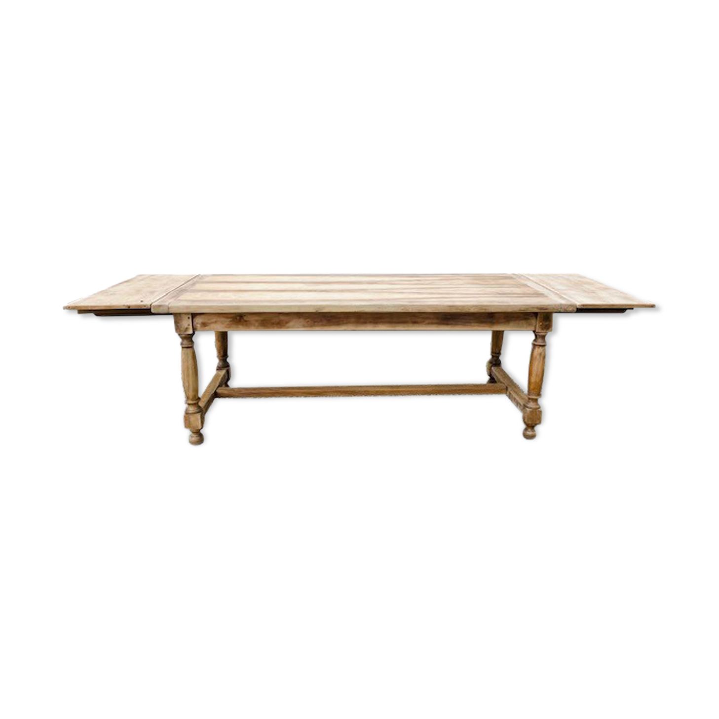 Sandblasted farmhouse table with extensions