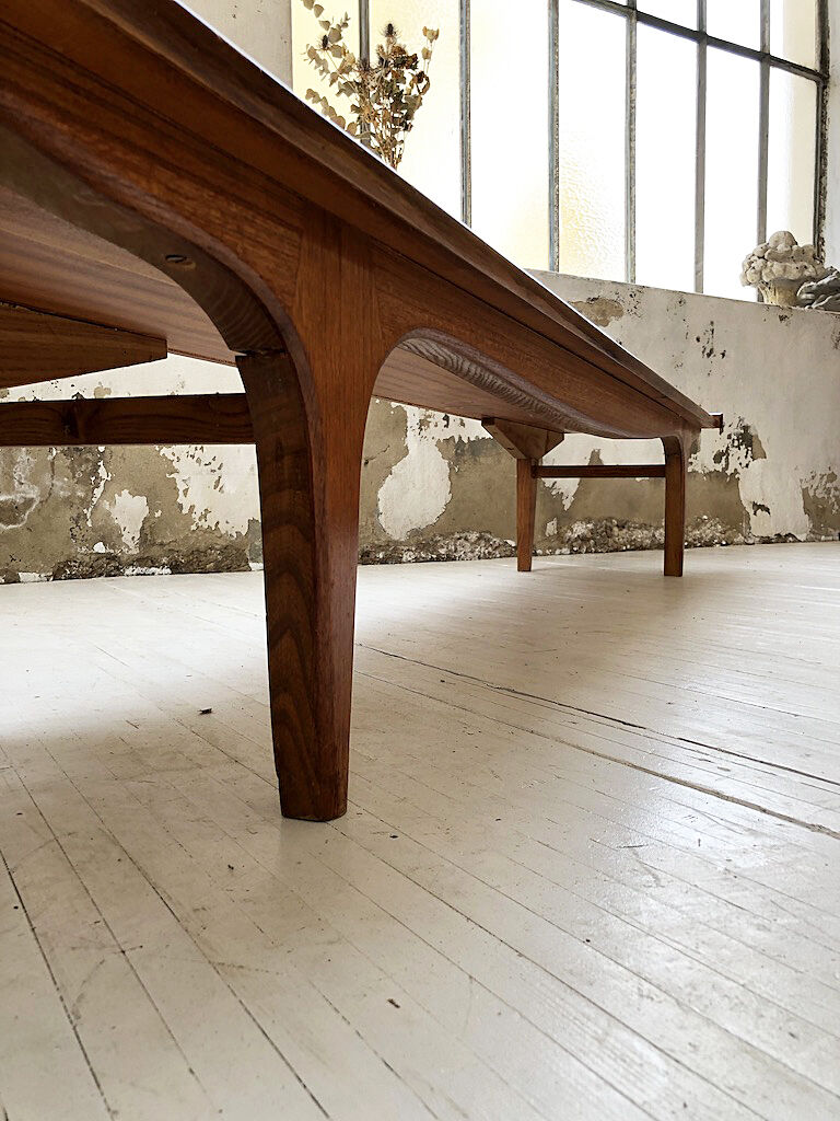 Scandinavian teak bench