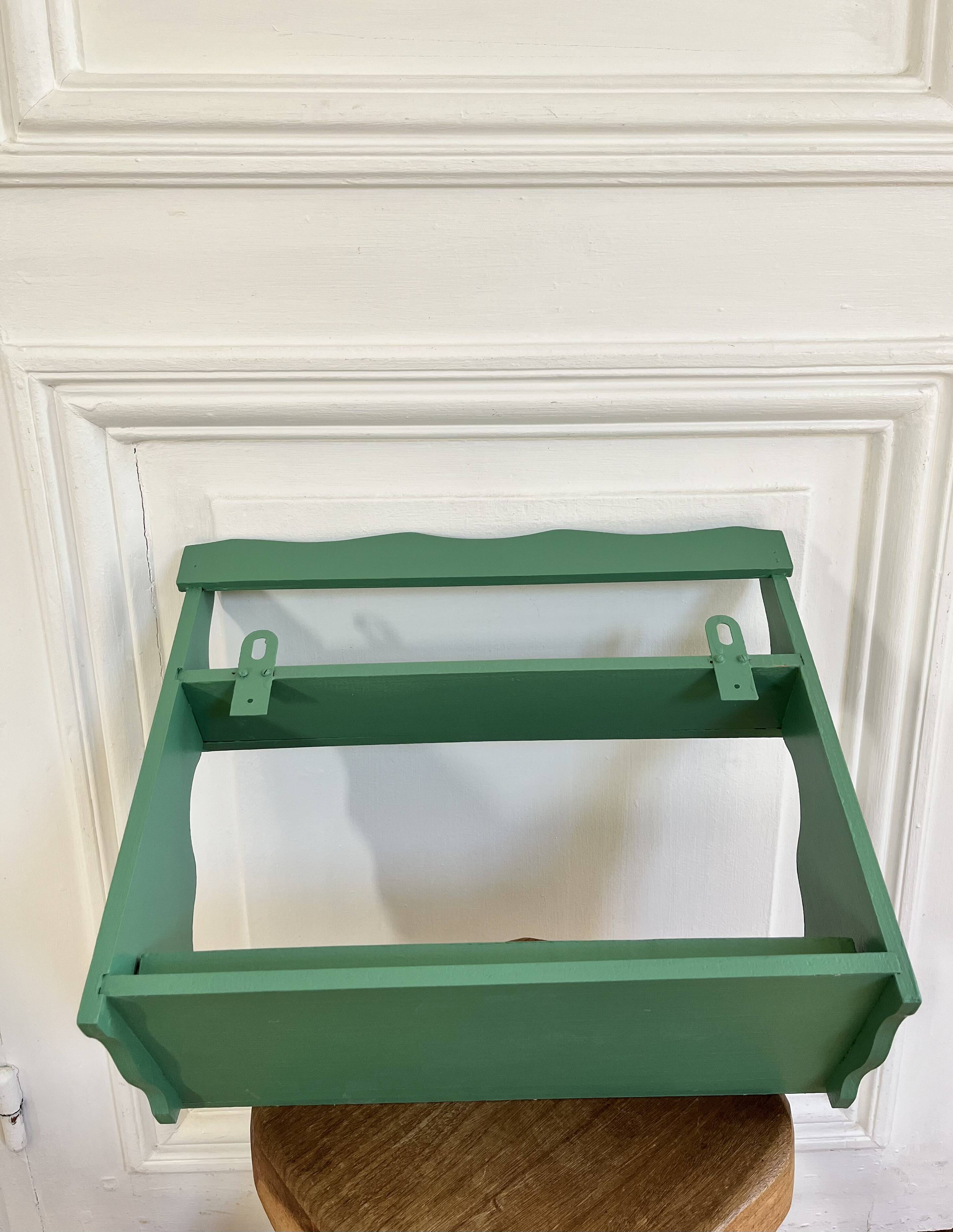 Vintage wall shelf with two shelves