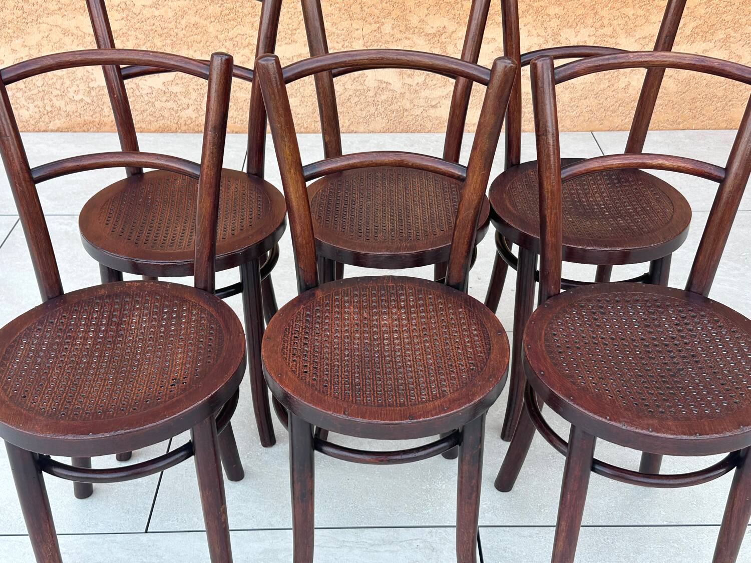 Suite de 6 chaises de bistrot Thonet années 1920