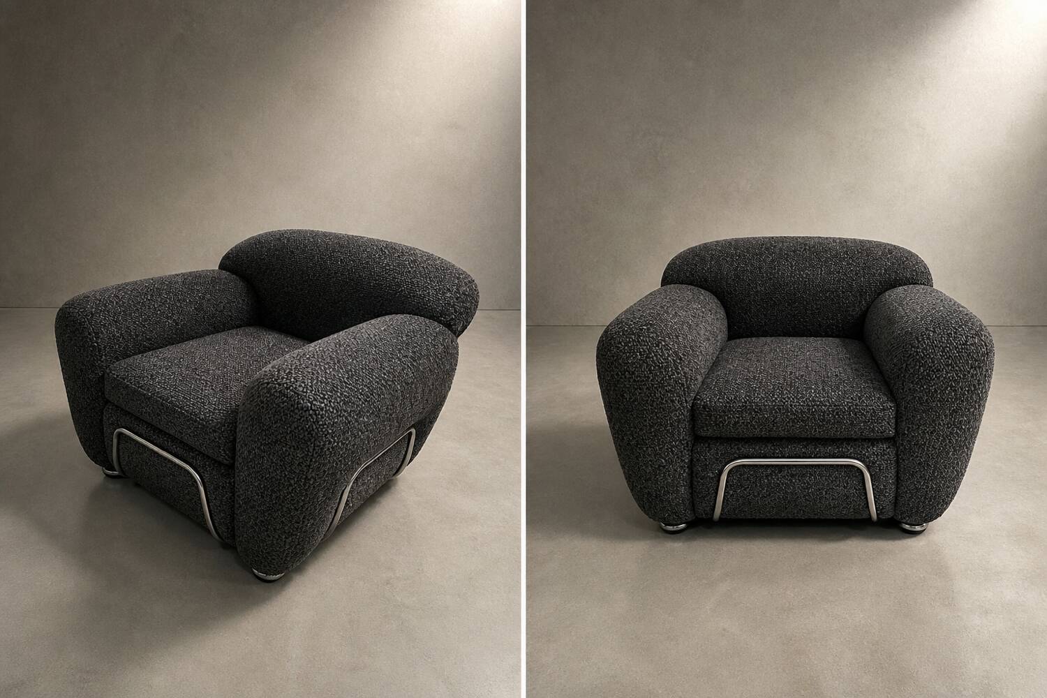 Italian tubular club chair 1970