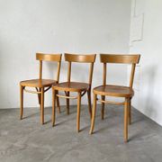 Set de trois chaises bistrot