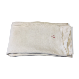 Old cotton linen tablecloth