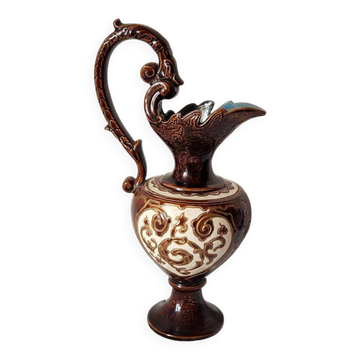 Pichet autrichien Bodenbach Gerbing & Stephan des années 1800, style grec, détail